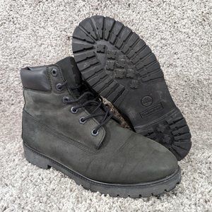 Timberland Premium 6” Premium Waterproof Boots Black Nubuck 12907 Boys Size 7 M